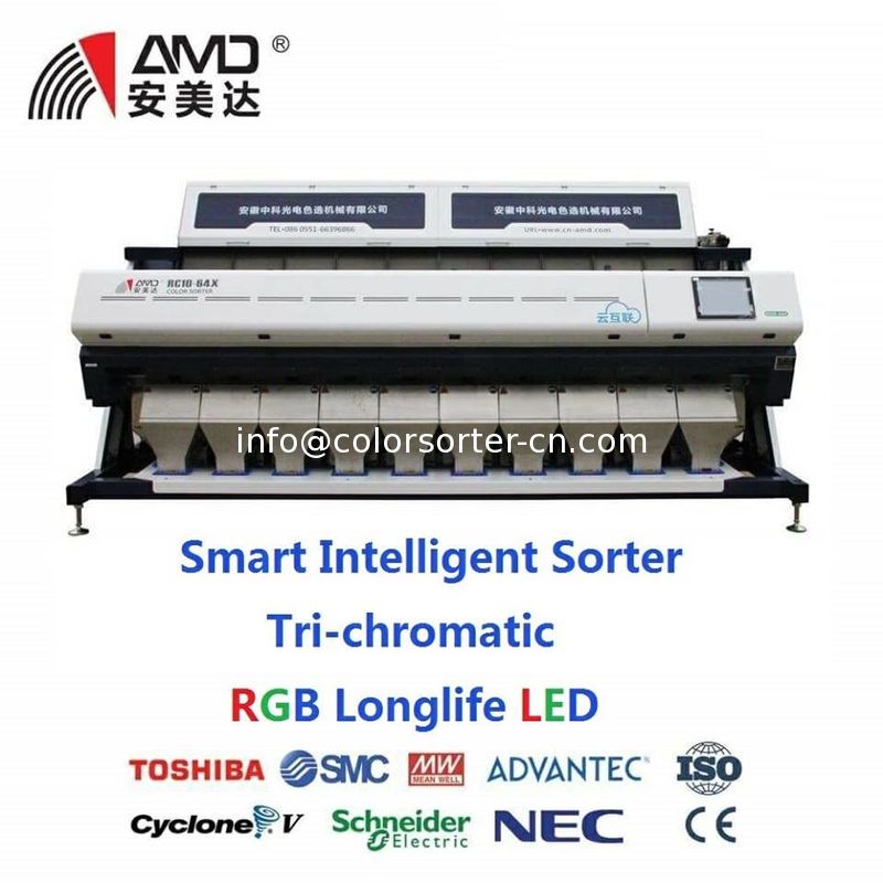 De alta definición sensor de imagen CCD, Hefei Marie arroz máquina de clasificador de color, clasificador óptico de arro