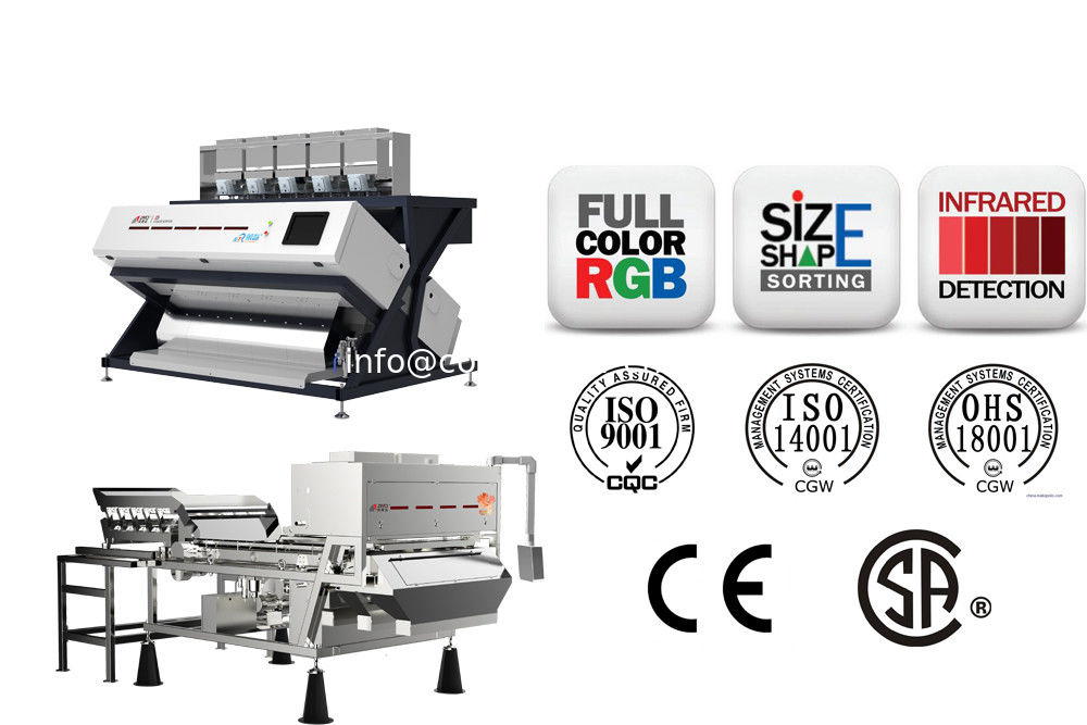 Optical Sorting Machine With IR Camera,Full Color ,Shape And IR Sorter