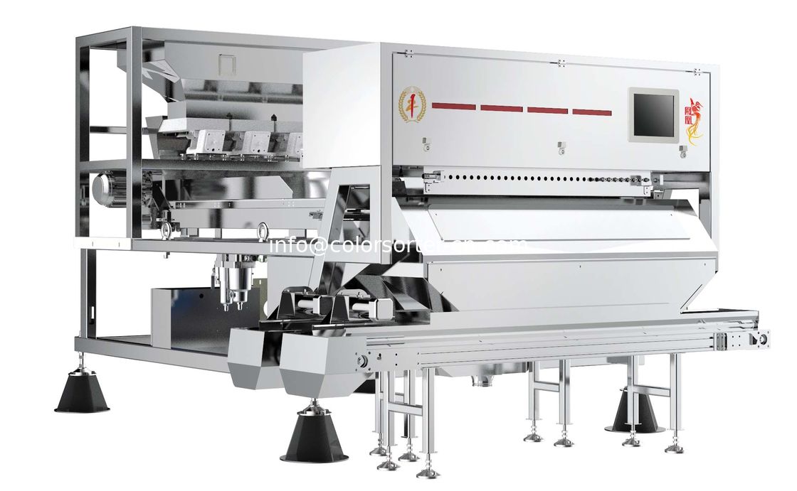 shrimp color sorter,CCD Color Sorter for seafood, belt color sorting machine sort by color and shape.
